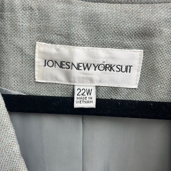 Jones New York 100% Linen Sage Short Sleeve Utility Button Shacket Plus Size 22W - Picture 2 of 9